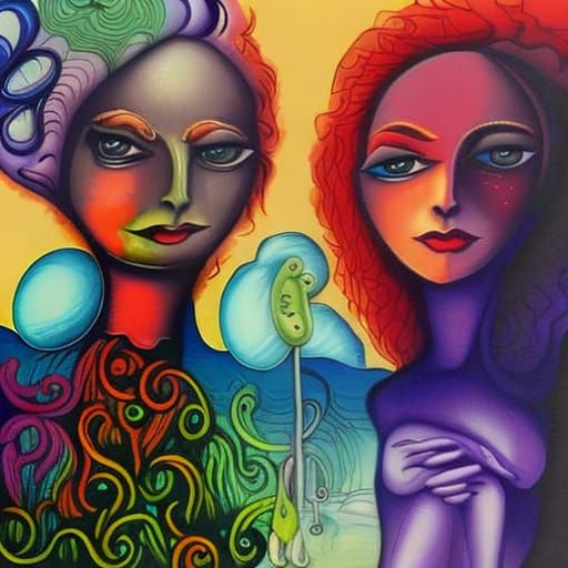 Adam, Eve, and Lilith: Retrofuturistic Renaissance Painting