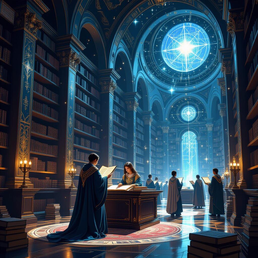 Celestial Library Among the Stars: Renaissance Art