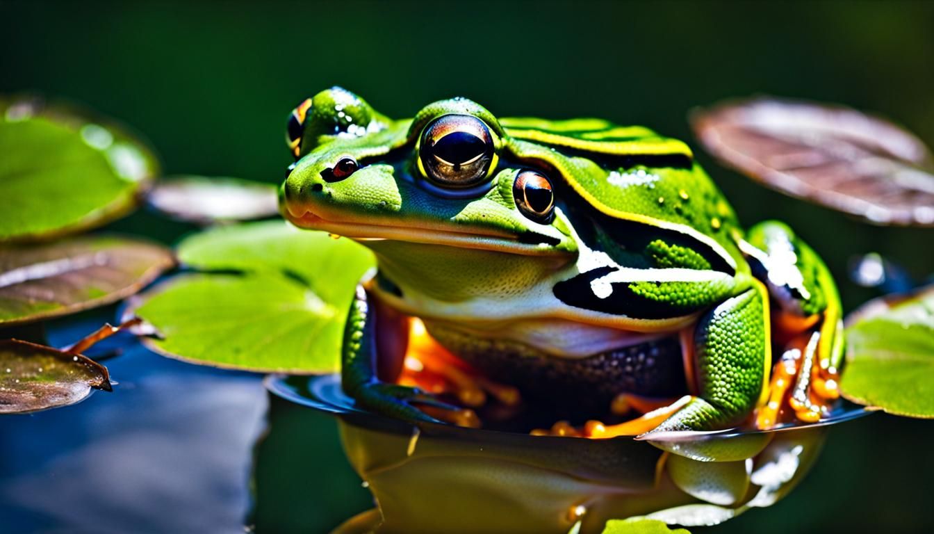 Frog Eats World: Double Exposure Surrealism