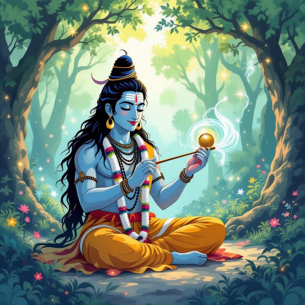 Shiva and the Magical Forest Soundwaves: Ghibli-Style