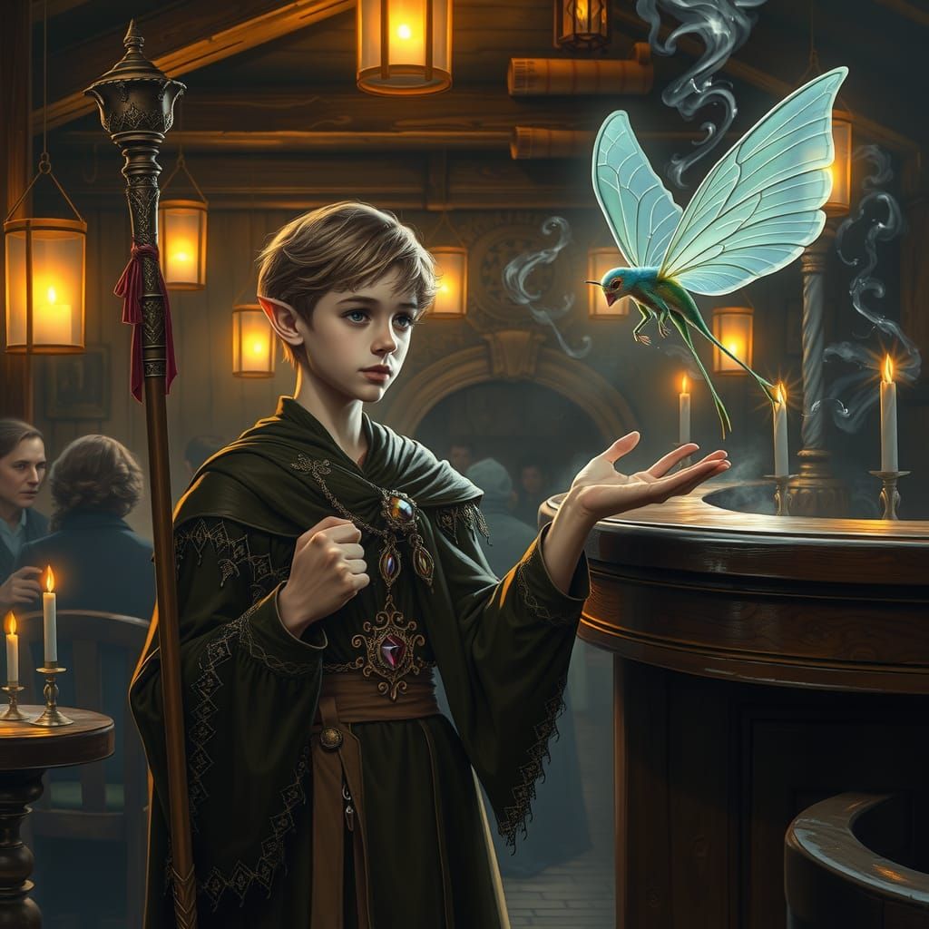 Anael and his Flex mentor the magic bird