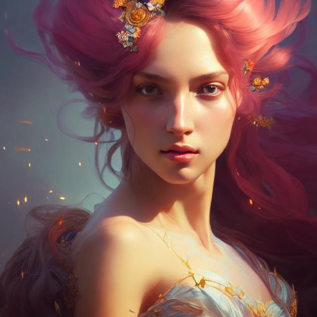 Stunning Portrait of a Princess in Hyperdetail