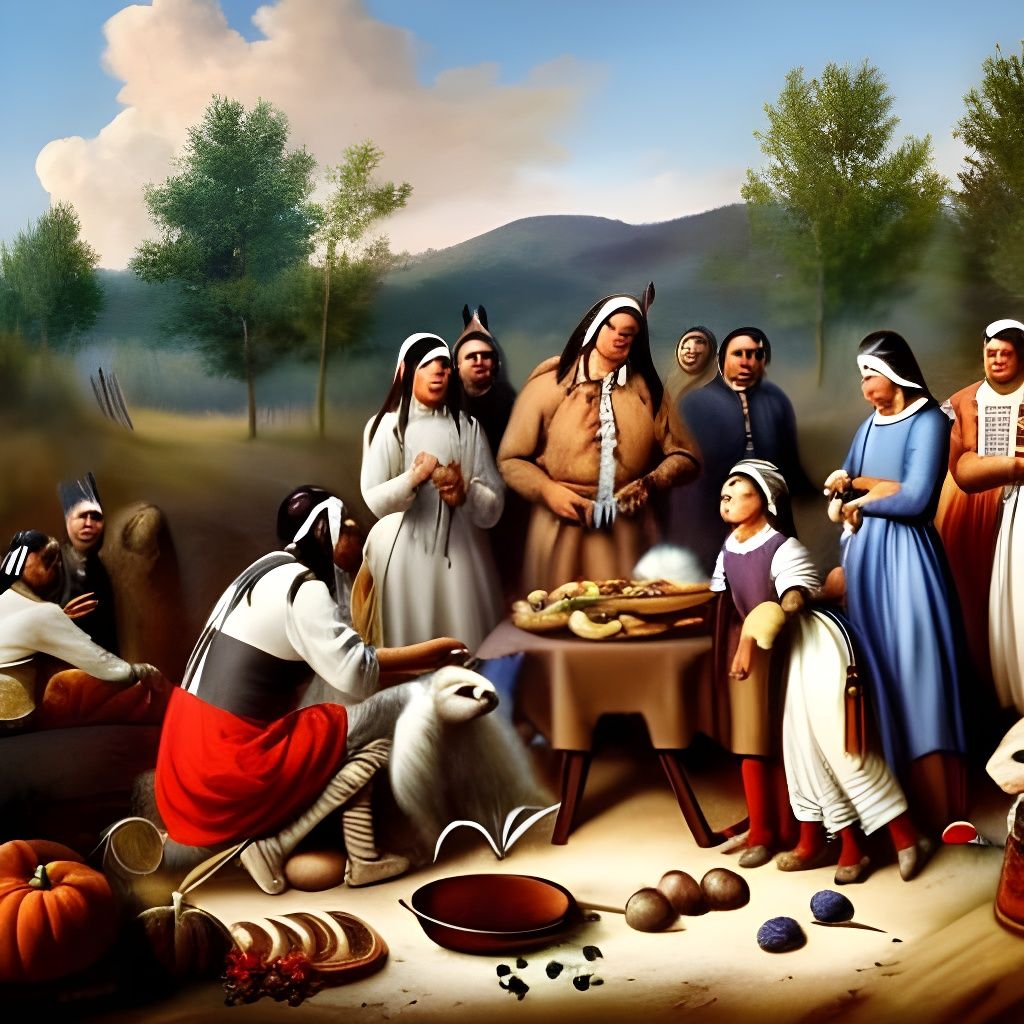 The First Thanksgiving: American Indians and Colonists