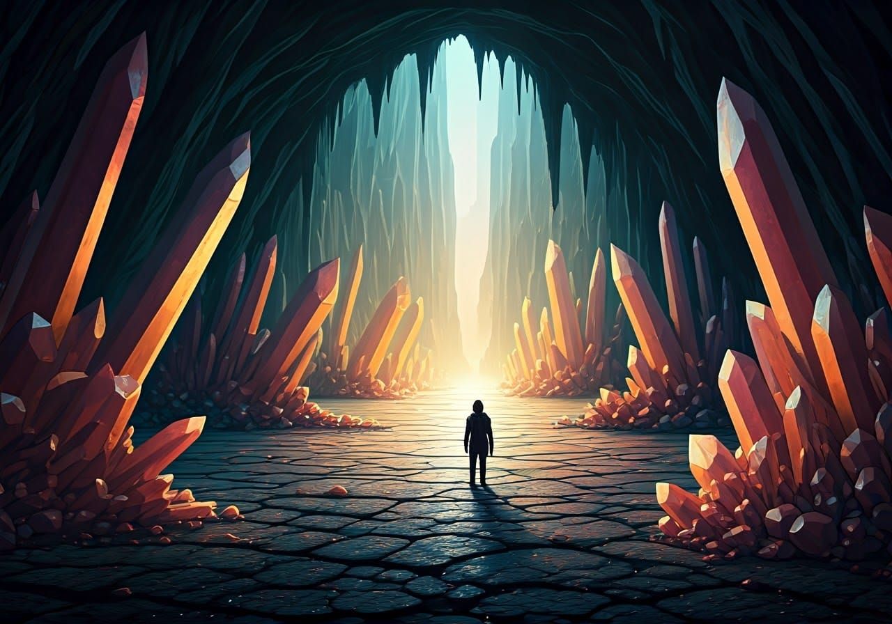Mystical Crystals and Gemstones in a Subterranean Wonderscap...