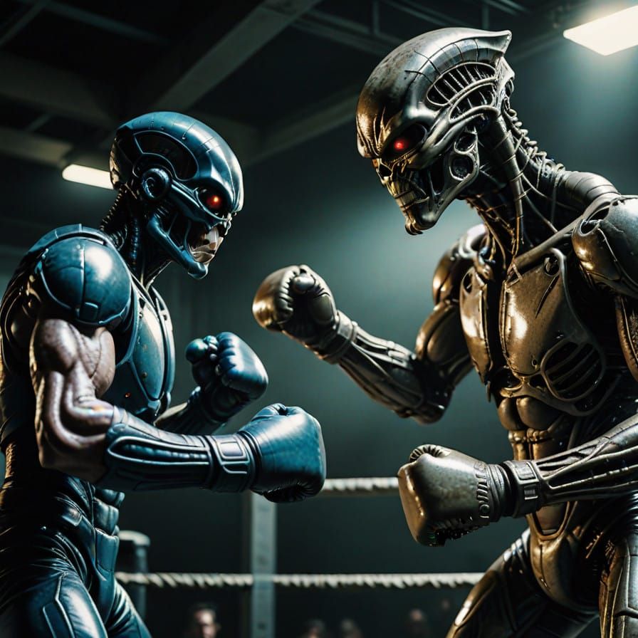 Alien vs Terminator Epic Cinematic Boxing Match