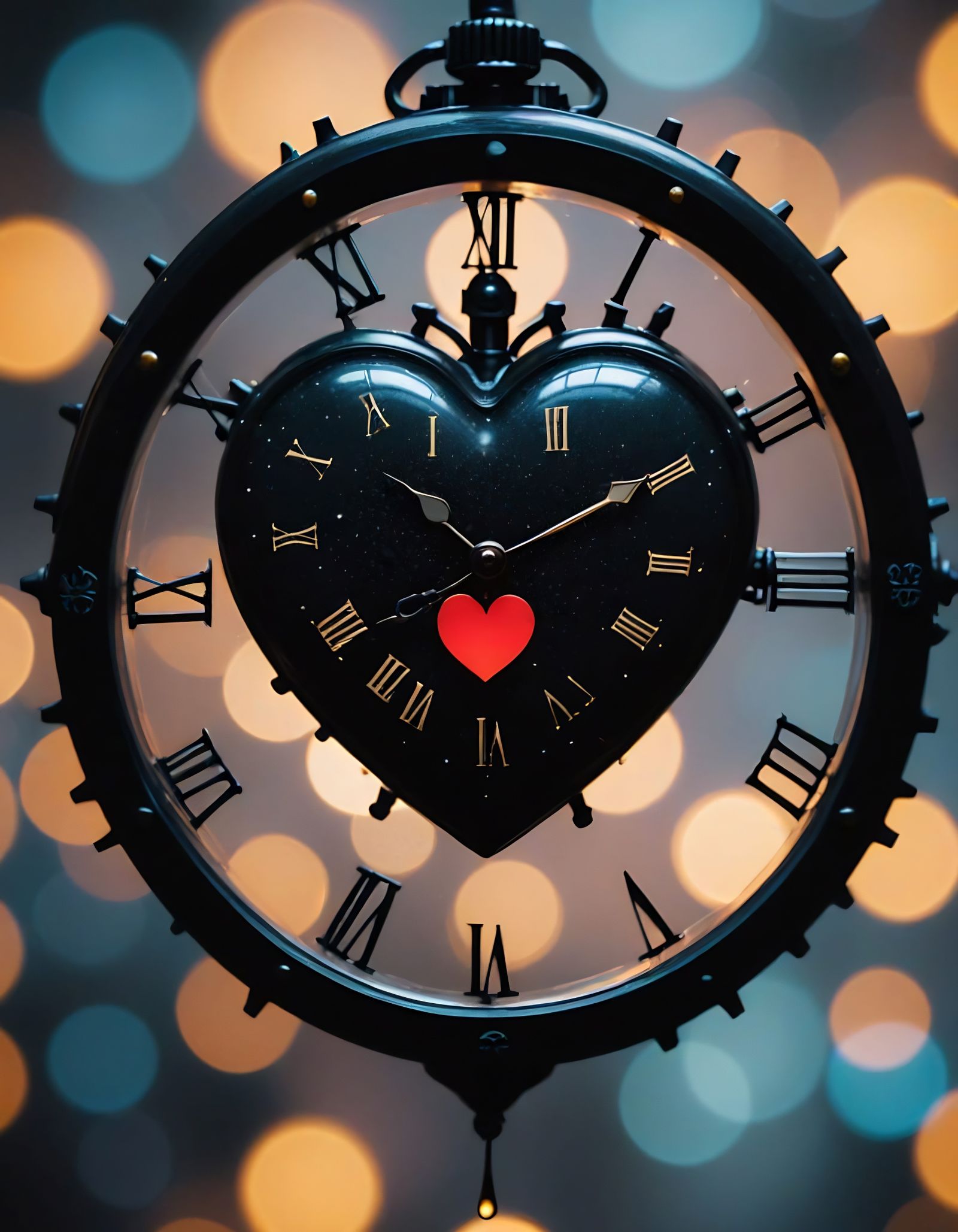 Mysterious Clockpunk Cityscape in Soft Focus