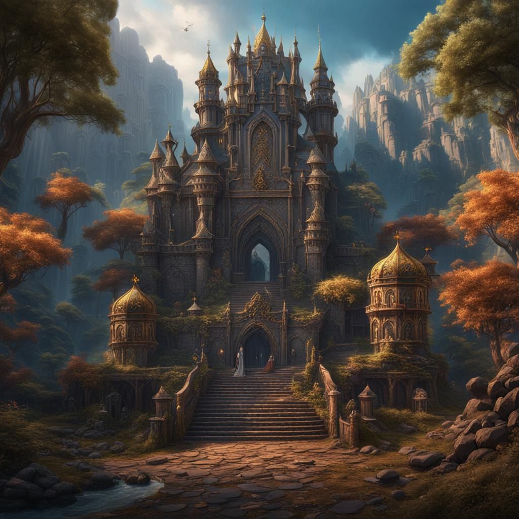 Detailed King's Crown in Fantasy Concept Art