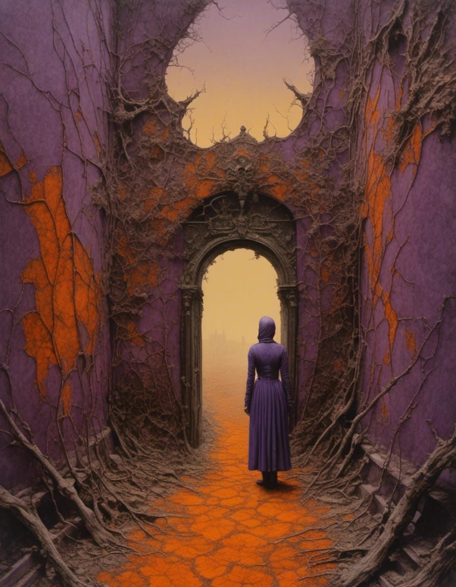 <lora:AvantGarde:1.0> <lora:Antique Maps:1.0> Portal to anot...