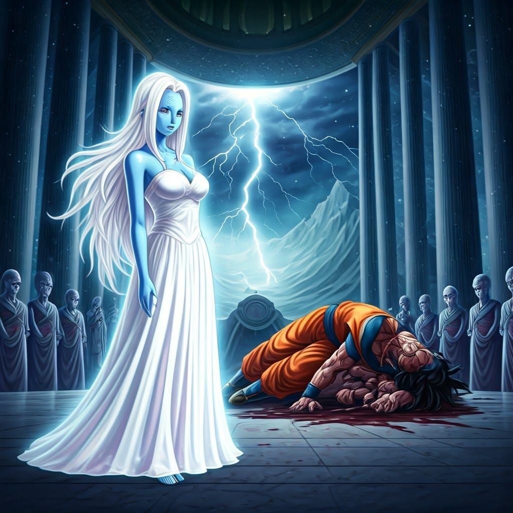 Celestial Battle: Kansei Faces Ultimar in Zeno's Palace