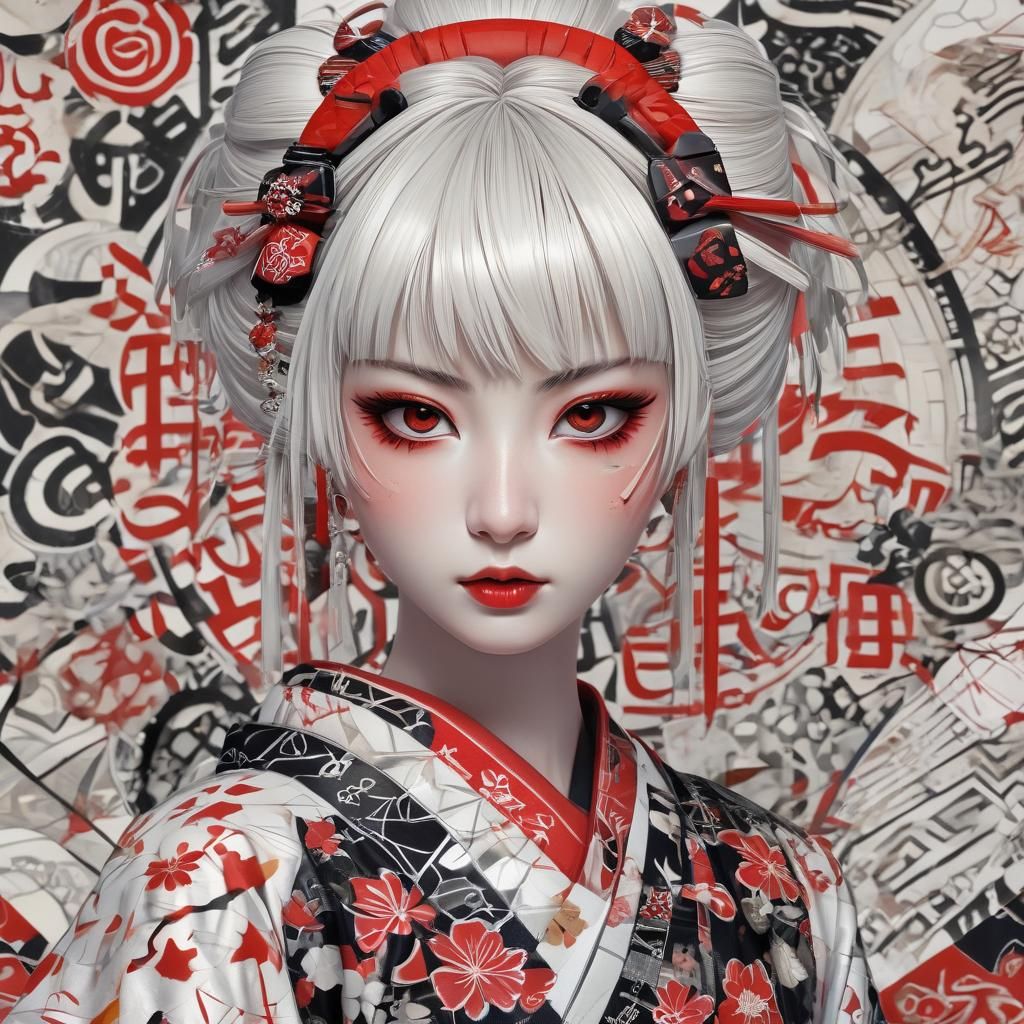 White Haired Geisha
