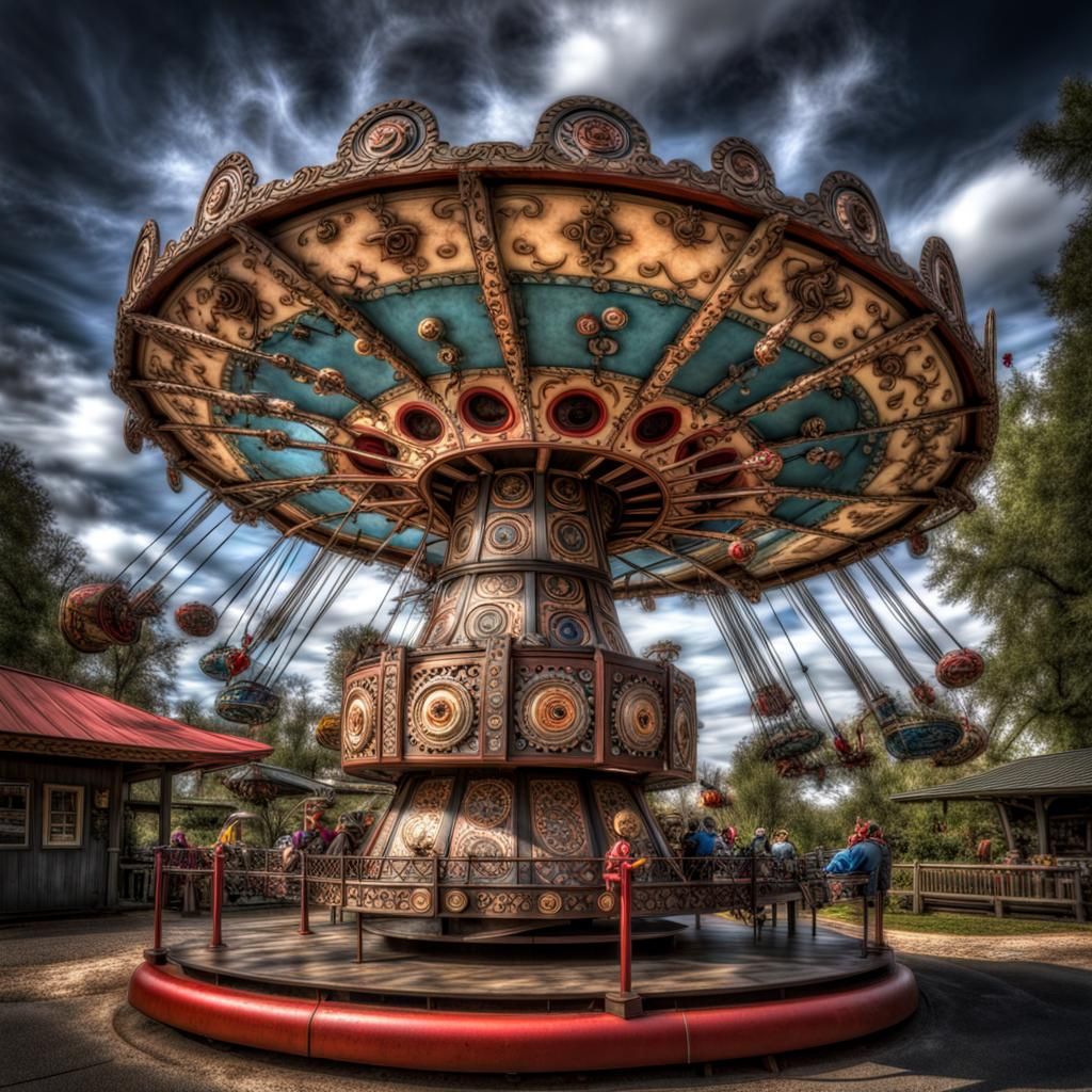 Hyperrealistic Fantasy Whirligig in Cinematic Style