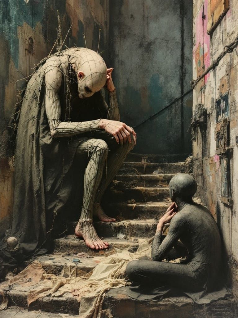 tired master and apprentice