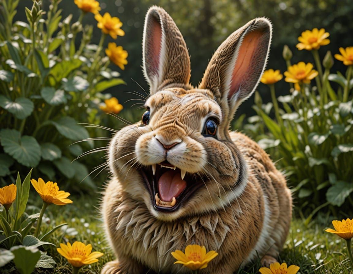 Laughing Bunny: Stunning National Geographic Photo