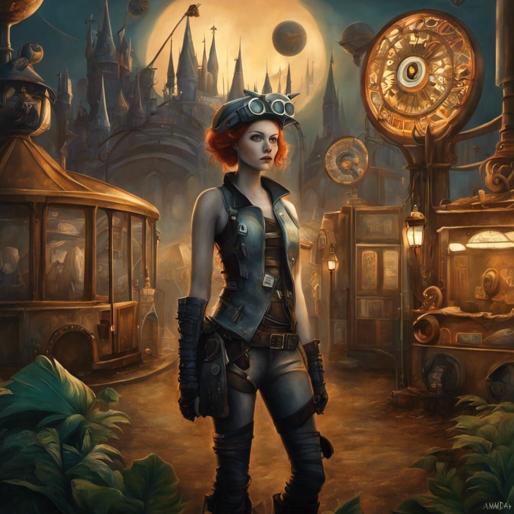 Post-Apocalyptic Disneyworld Character Concept Art