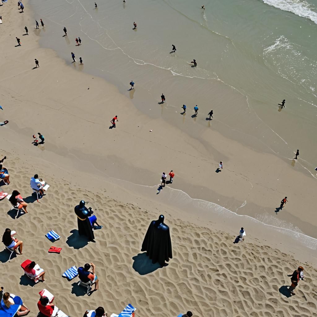 Villain Versus Corporation Clash at the Beach