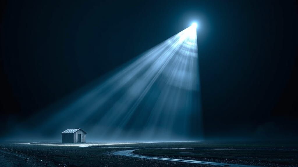 Radiant Cosmic Warrior Defies Darkness