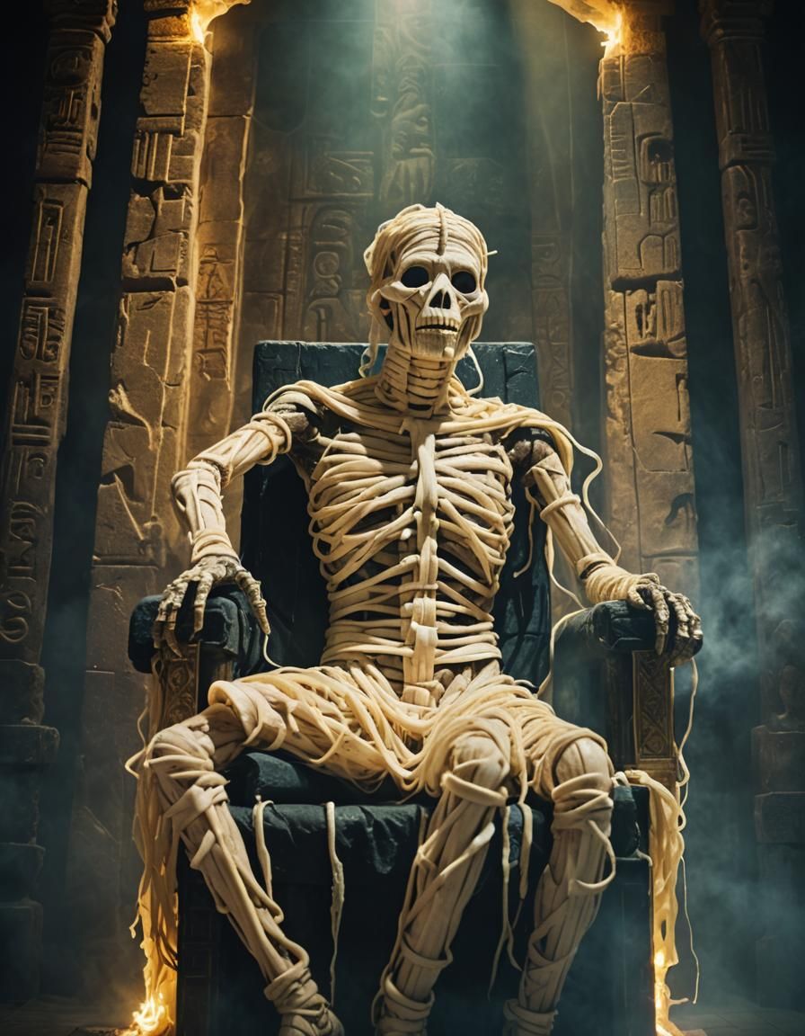 Egyptian Mummy Of String Cheese