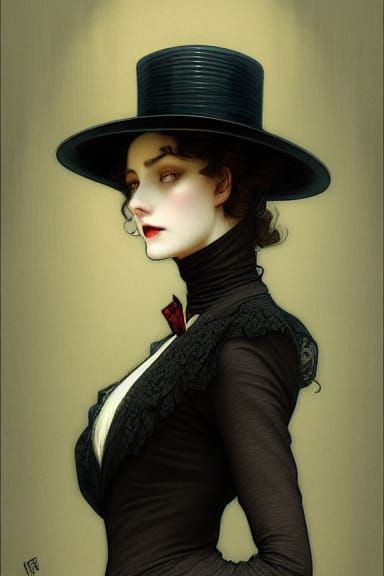 Adeline's Piercing Gaze