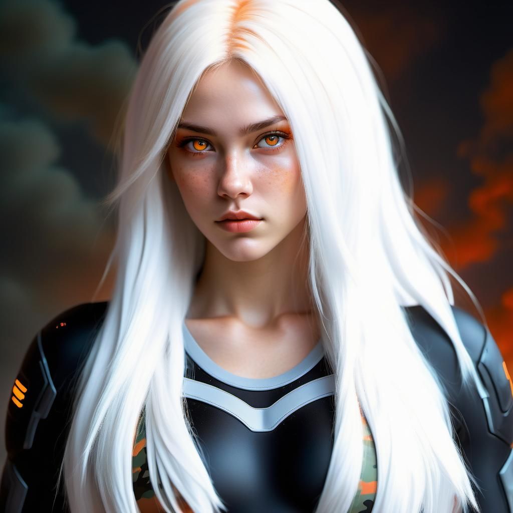 Venusian Teen Portrait in Hyperrealistic Style