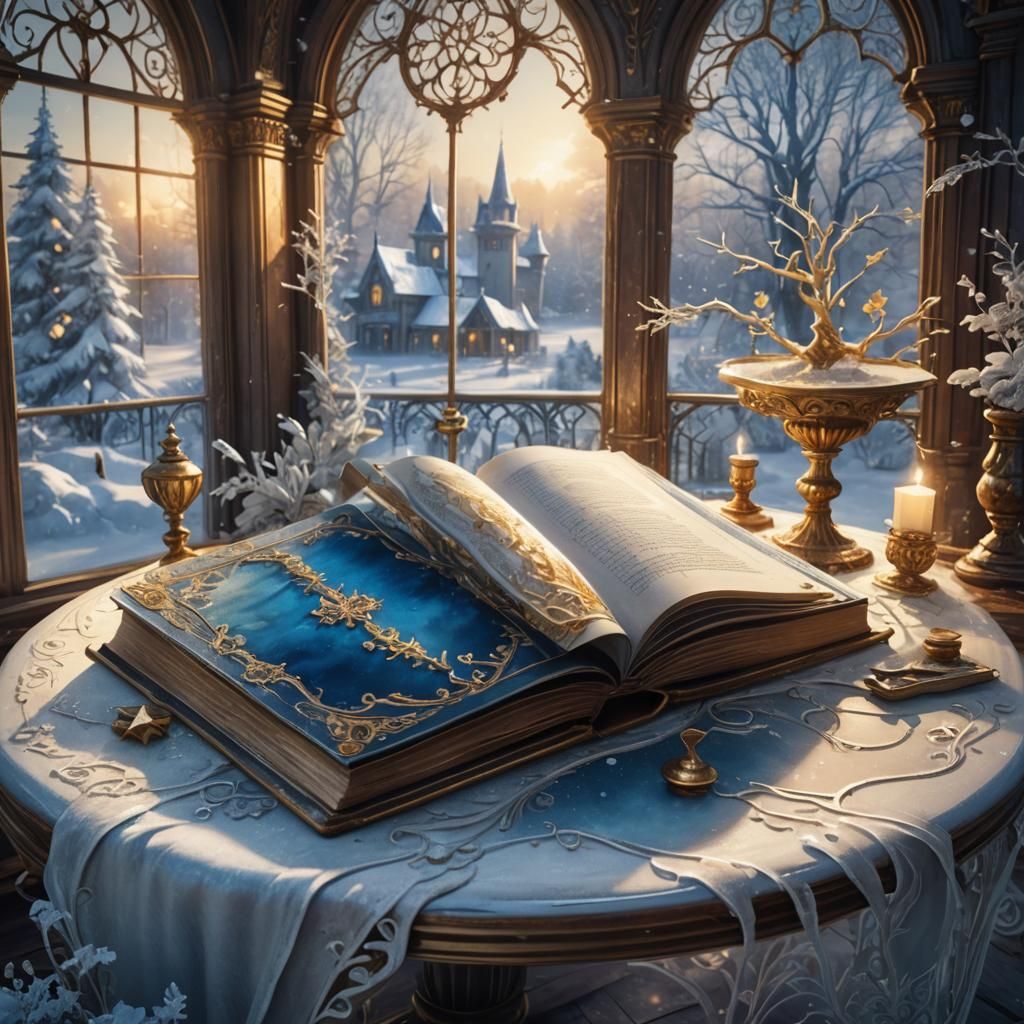 Victorian Winter Wonderland Book in Fantasy Art