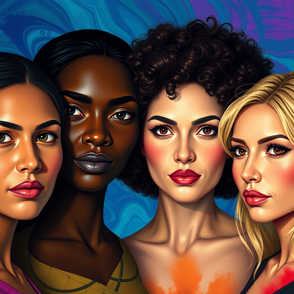 Diverse Women United in Strength and Resilience