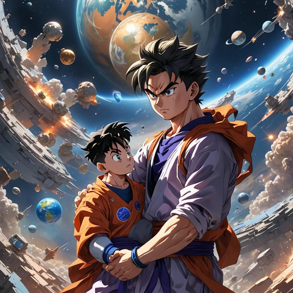 Gohan Heals World: Detailed 3D Anime Art