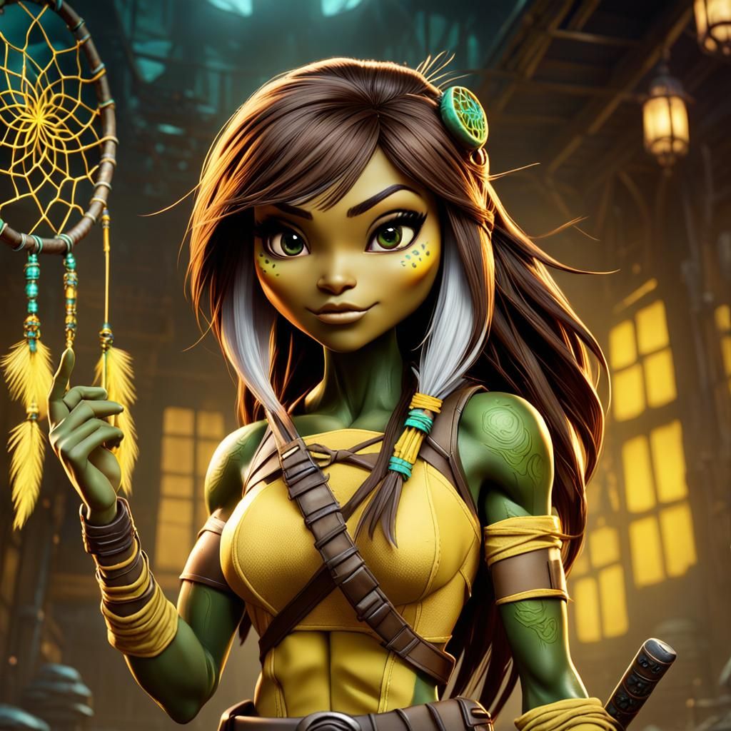 April O'Neil as Bratz Doll in Digital Art