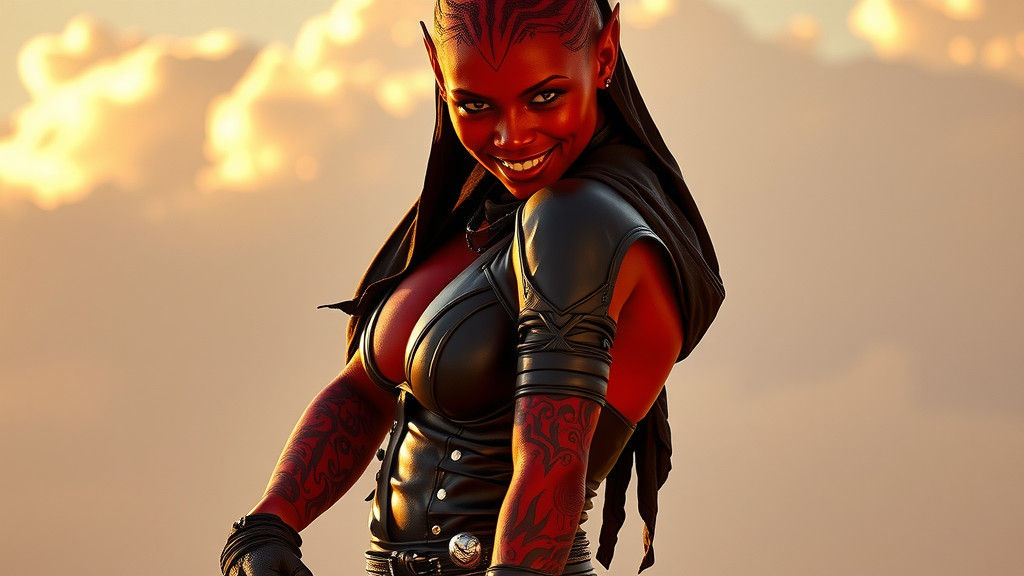 Darth Talon: Red Twi'lek Woman with Sith Tattoos