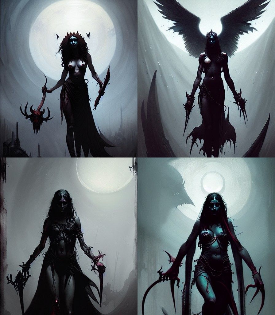 Lilith, Queen of the Damned: Ominous Fantasy Art