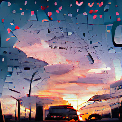 Minimalist Abstract Digital Art Composition