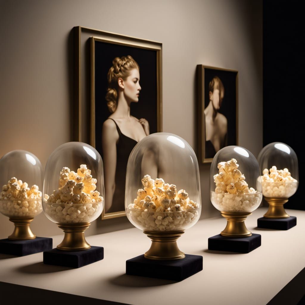 Surreal Popcorn Kernels with Ballet Dancers