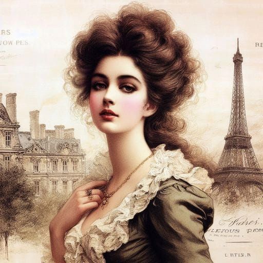 La Belle Epoque Femme Fatale in Paris