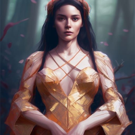 Lady of the Woods: Detailed Concept Art Portrait