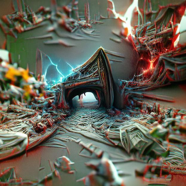 Gateway to Unfathomable Chaos: 3D Artstation Render
