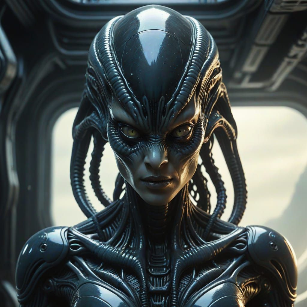 Human Xenomorph Hybrid with a Pretty Face