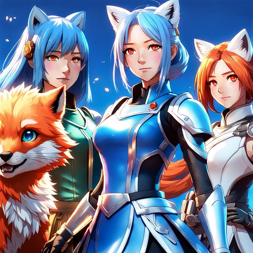 Web Browsers as Anime-Style Women in 3D Art