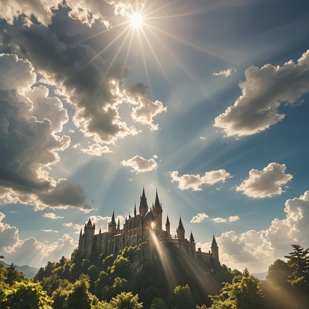 Solemn Swearing in Divine Sunshine Clouds