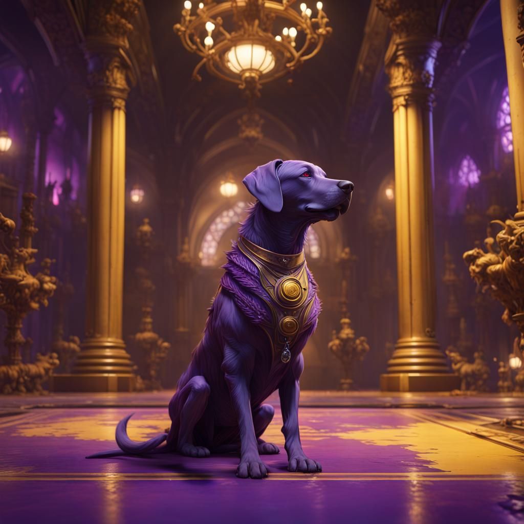 Dog in Dark Fantasy Style, 8K