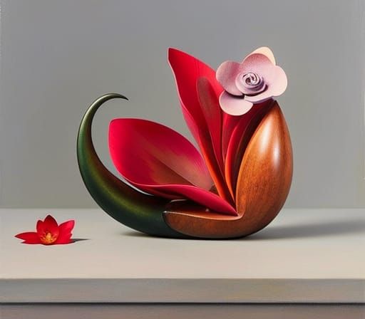 Elegant Fantastical Scene Inspired by Surreal Illustrators