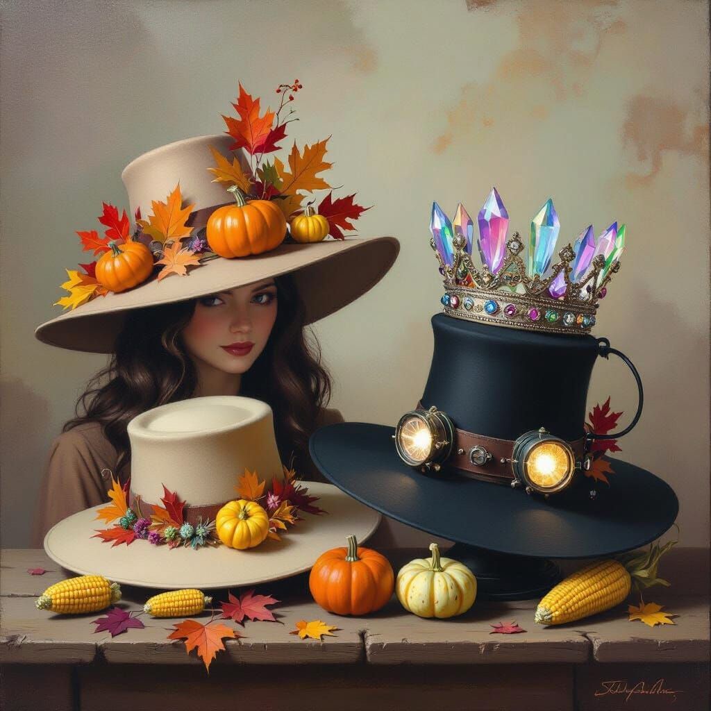 Hat Maker Creates Autumn, Crystal, and Light-Up Hats