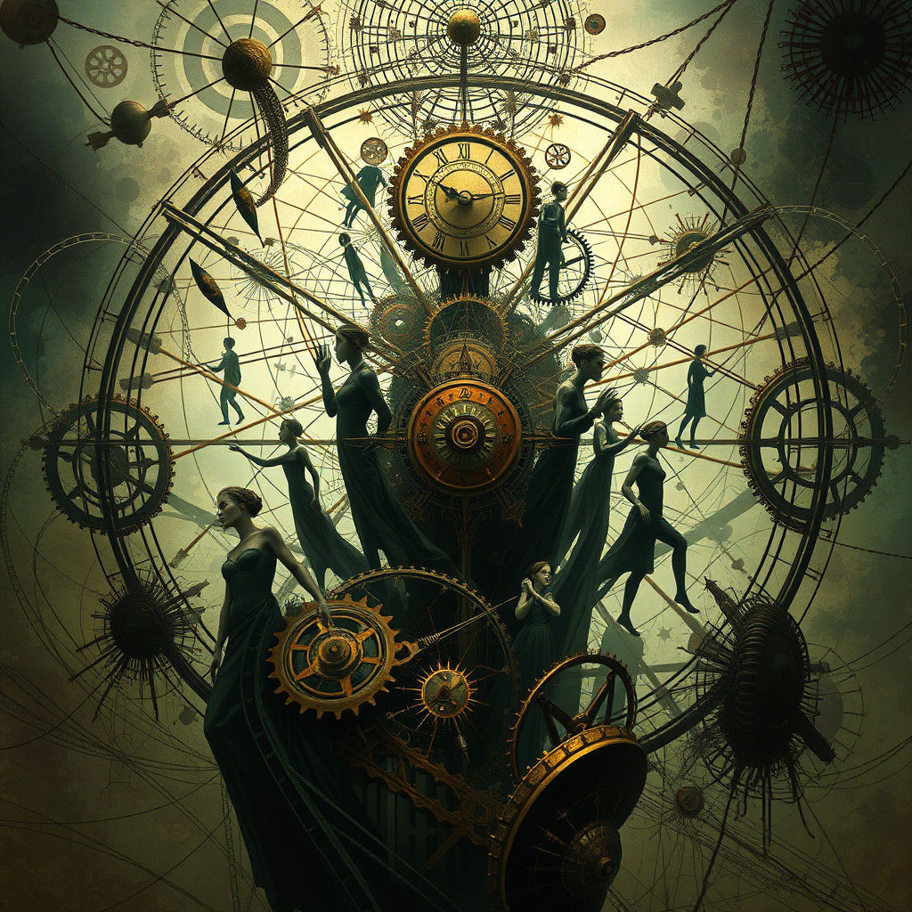 Surreal Time Machine Digital Painting