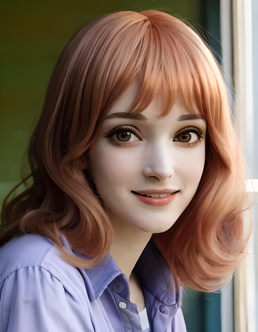 Winona Ryder as Teenager with Strawberry Blond Hair