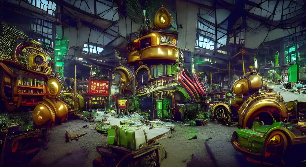 Post-Apocalyptic Steampunk Factory in Unreal Engine