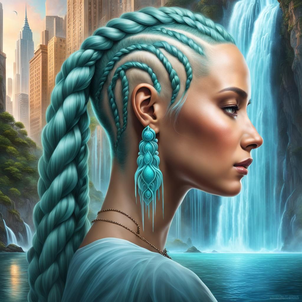 Waterfall Mind: Viking Braids and Brain City Art