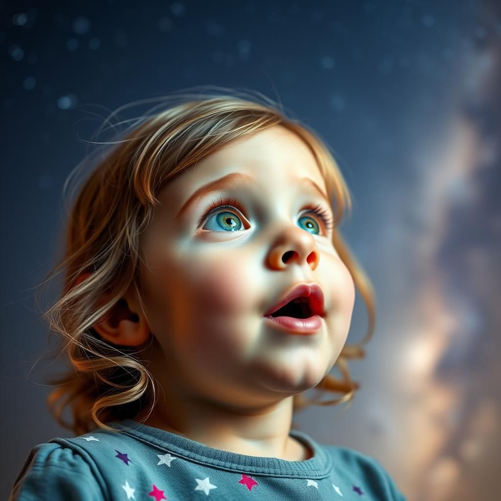 Girl Enthralled by the Gorgeous Milky Way