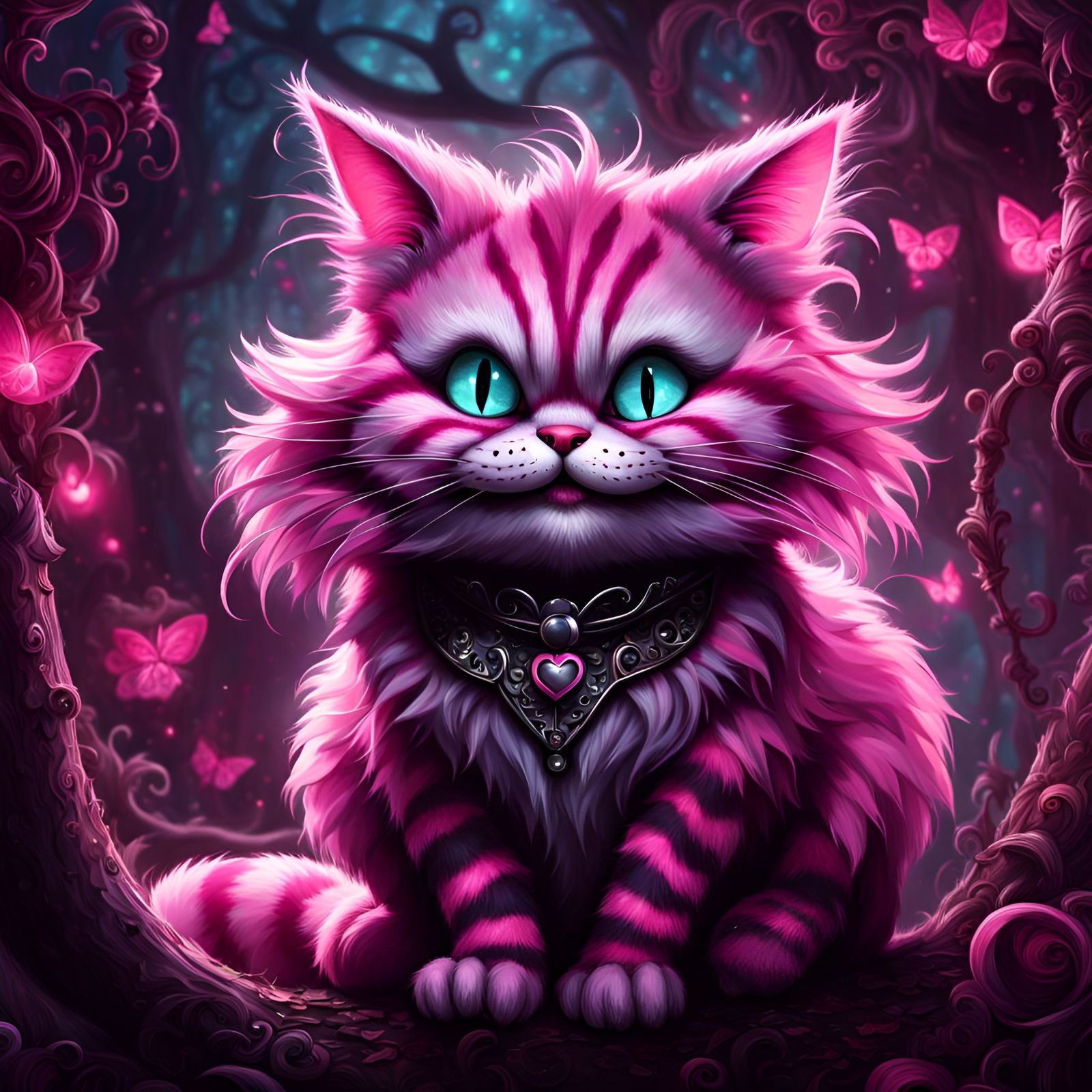 Gothic Pink Cheshire Cat