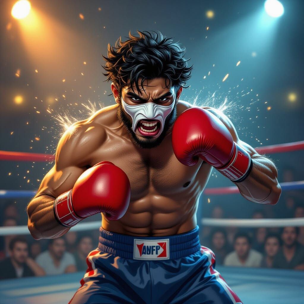 Dev Patel as Monkeyman in Intense Boxing Match