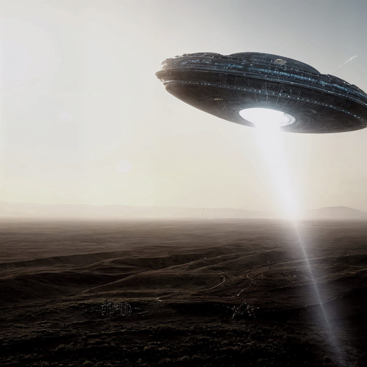 Prairie Starship: Detailed Realistic Photography