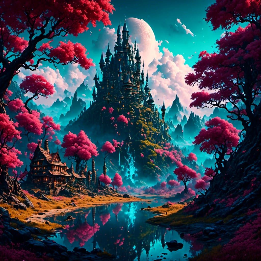Magical Fairy Land on Shiny Trees