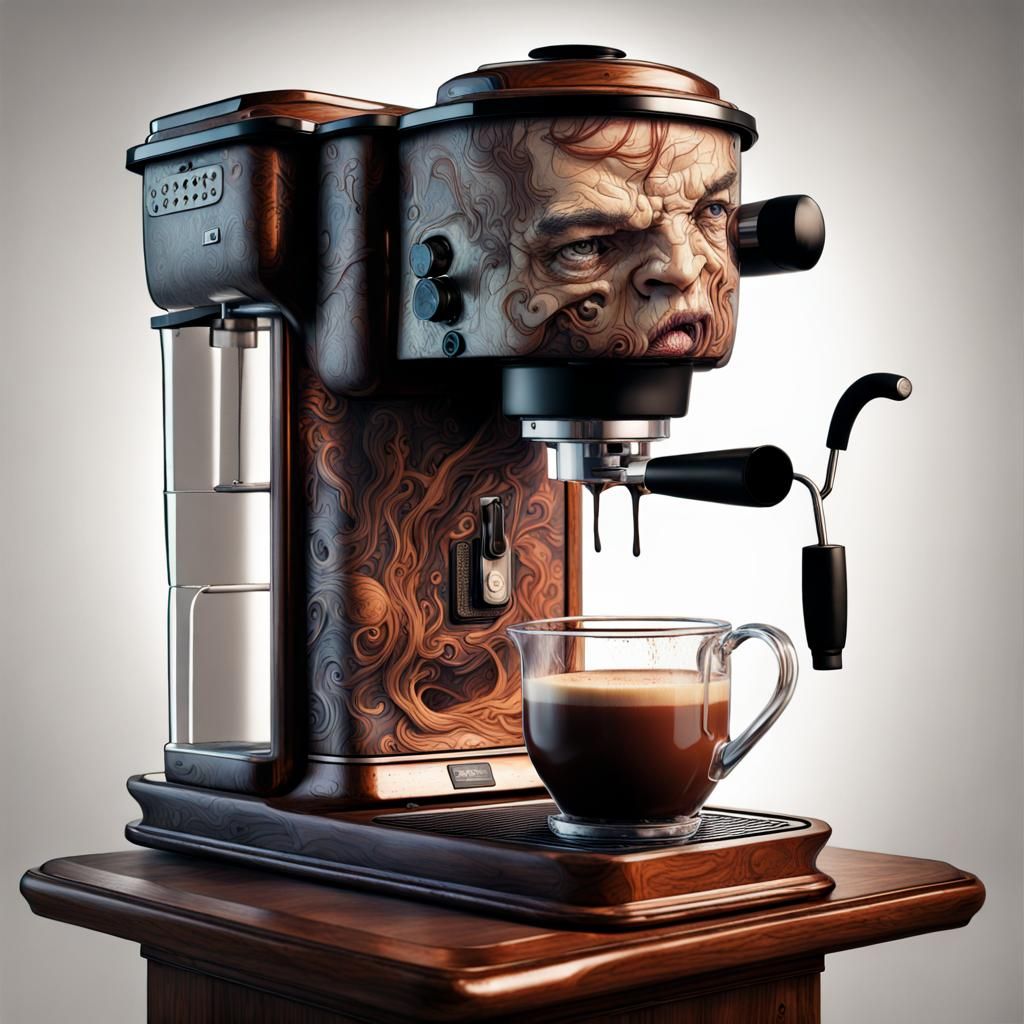 Spooky coffee maker